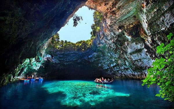 Melissani lake Kefalonia